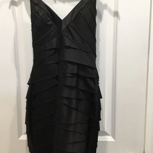 Bebe black Halter cocktail dress.  Size medium